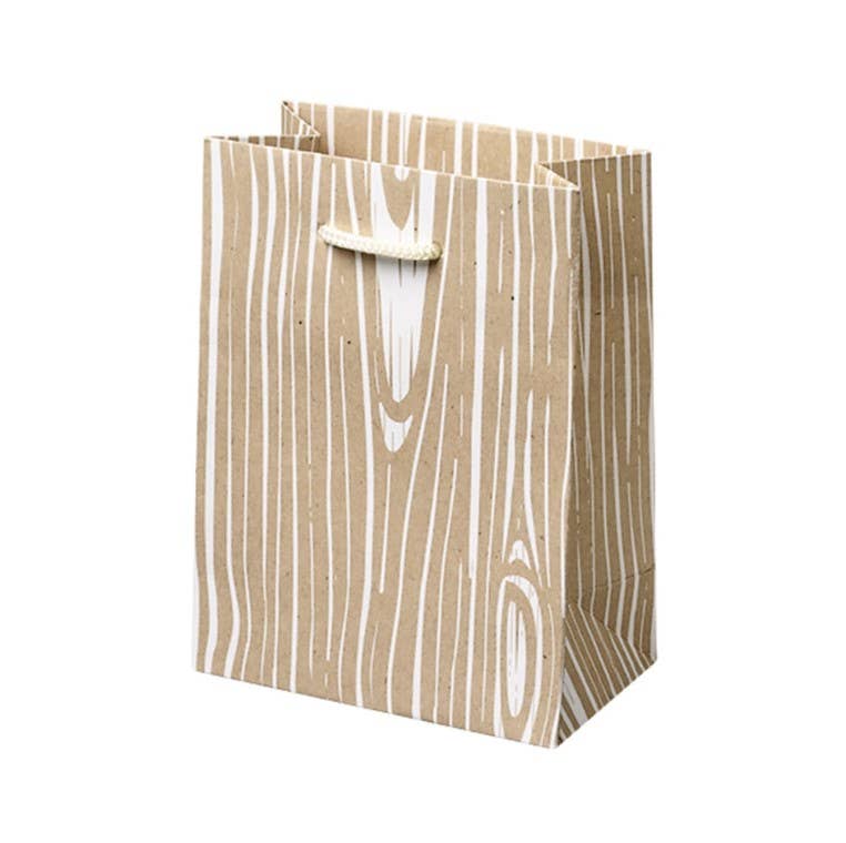 Small Gift Bag; Woodgrain