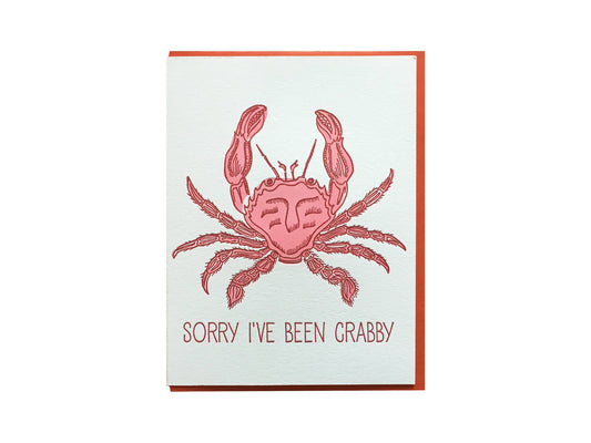 Apology Card; Sorry I've Been Crabby