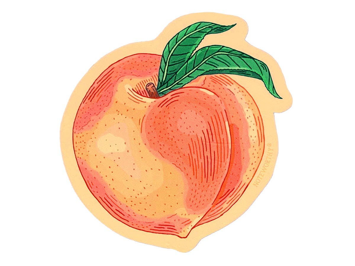 Peach Sticker