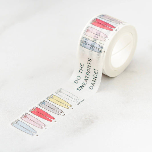 Washi Tape; Happy Sweatpants Dance!