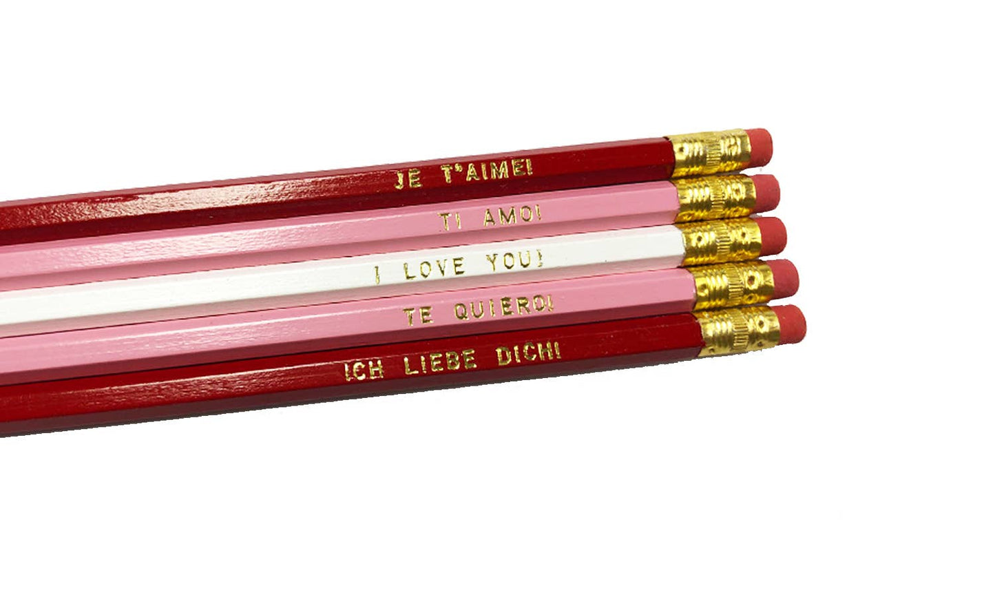 I LOVE YOU! Multi Language Pencils