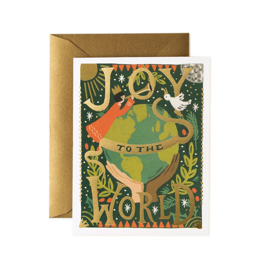 Rifle Paper Co. Christmas Card; Joy To The World