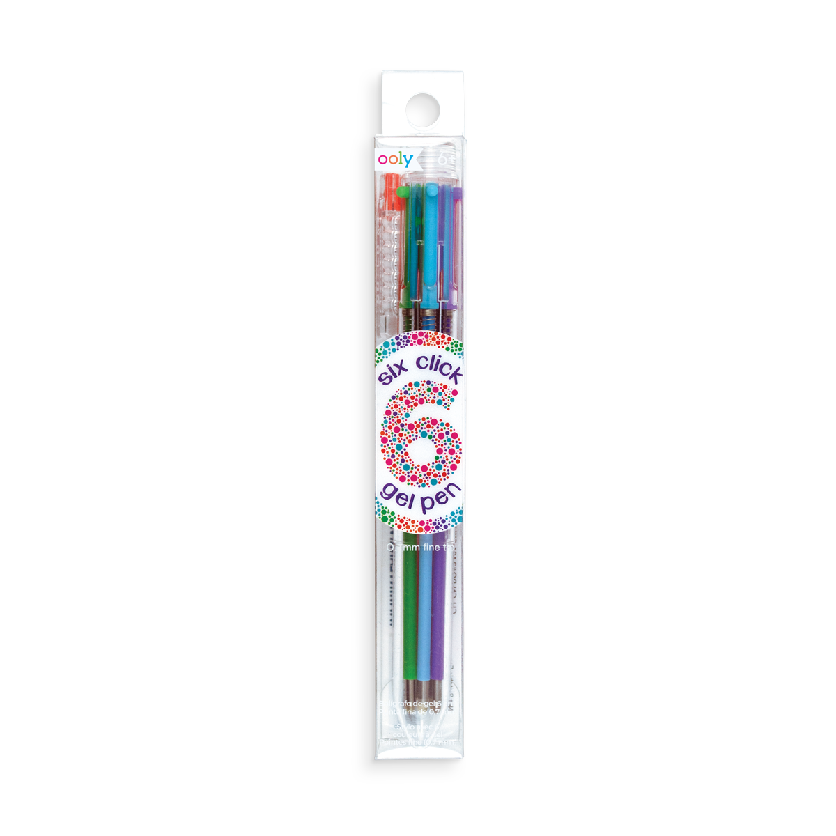 Ooly Six Click Colored Gel Pen (6 Different Colors)