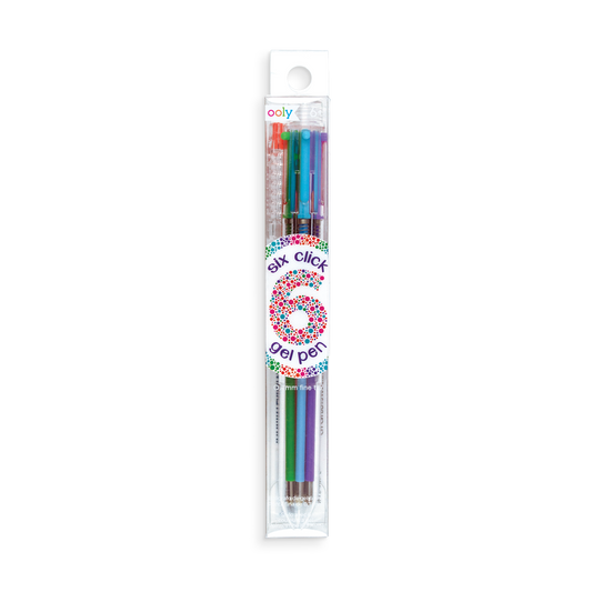 Ooly Six Click Colored Gel Pen (6 Different Colors)