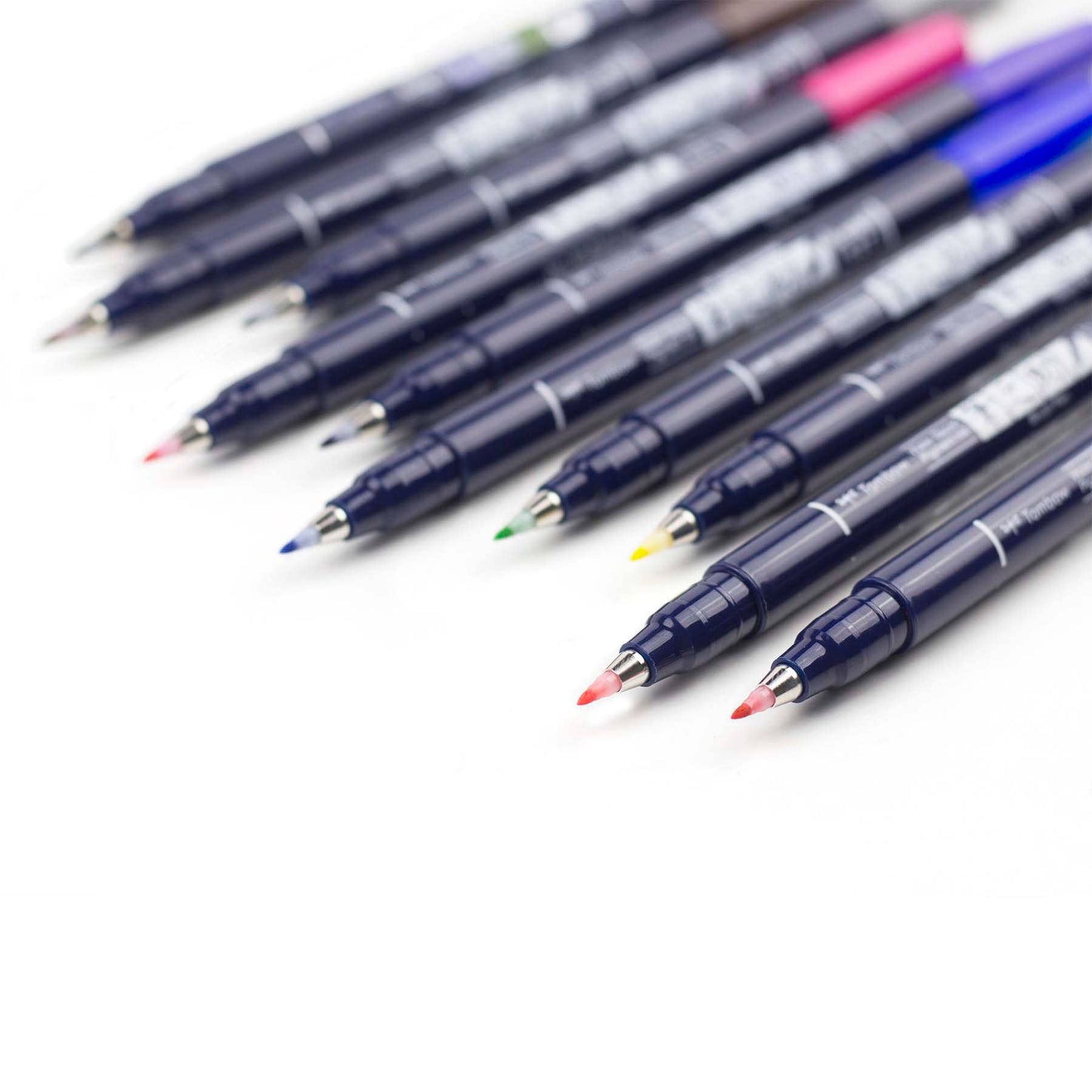 Tombow Fudenosuke Colors Calligraphy Brush Pens (10 Colors)