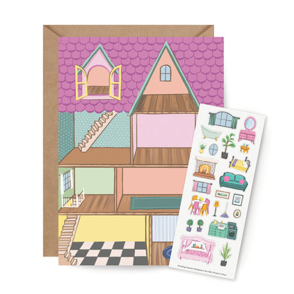 Sticker Scene Card; Dollhouse