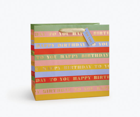 Rifle Paper Co. Large Gift Bag; Birthday Wishes