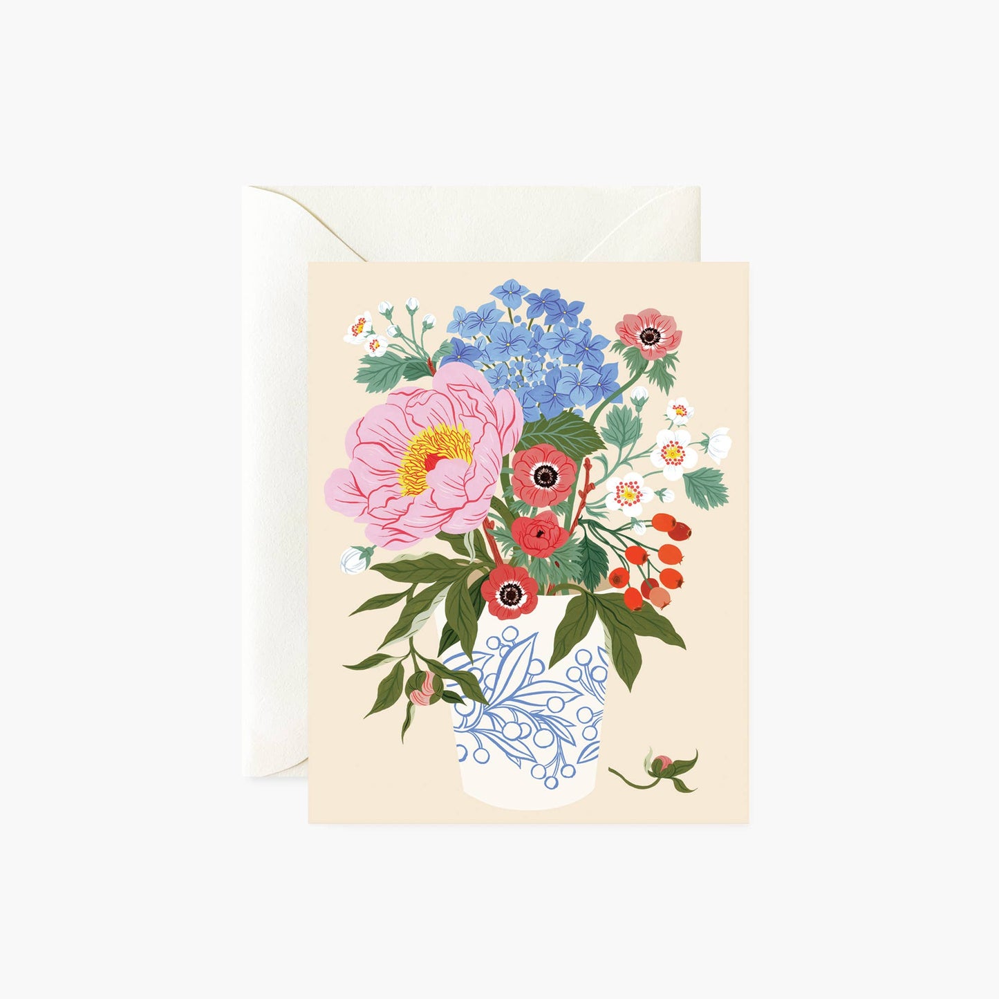 Greeting Card; Garden Vase