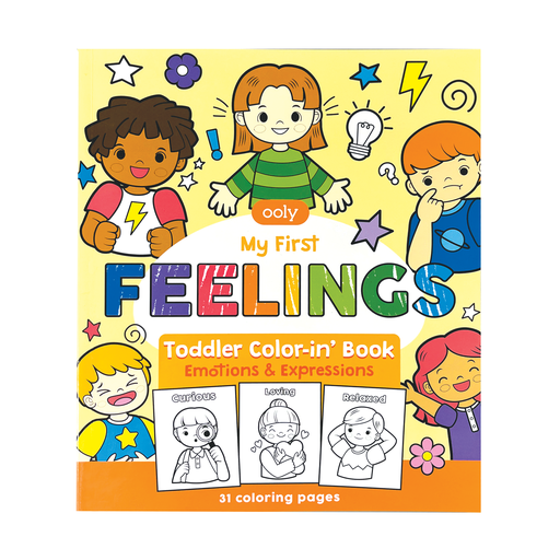 Ooly Toddler Coloring Book - Feelings