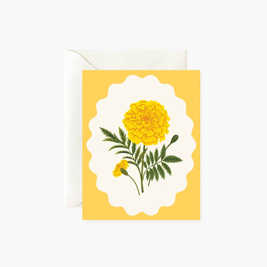 Greeting Card; Marigold By Botanica Paper Co.