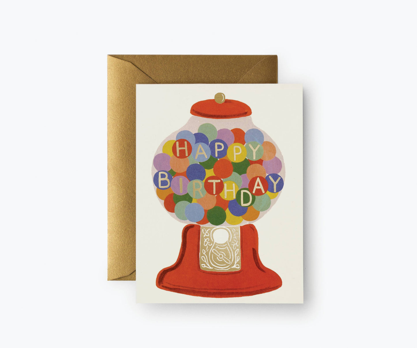 Rifle Paper Co. Birthday Card Boxed Set; Gum-ball Birthday (8 Cards + Envelopes)