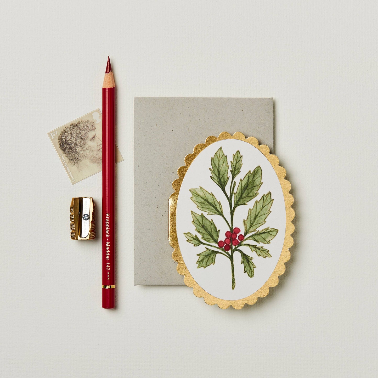 Mini Card; Holly By Wanderlust Paper Co