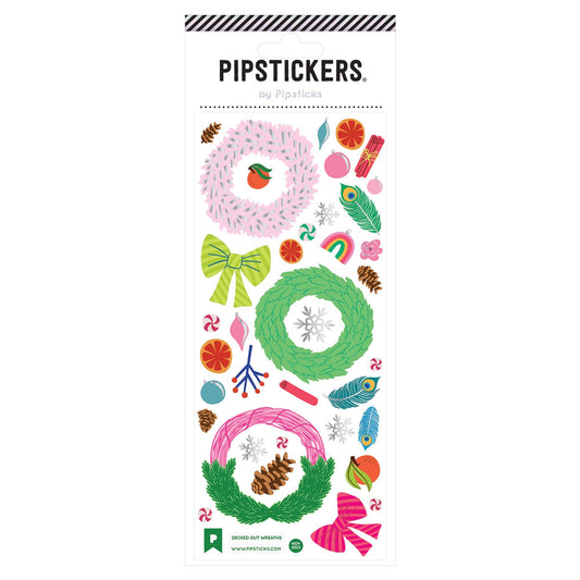 Pipsticks Sticker Sheet; Decked Out Wreaths