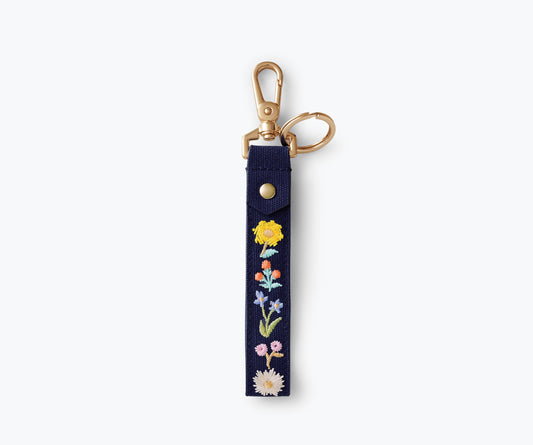 Rifle Paper Co. Embroidered Key Ring; Bramble