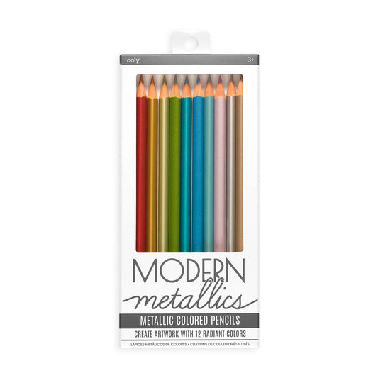 Ooly Modern Metallics Colored Pencils - Set of 12