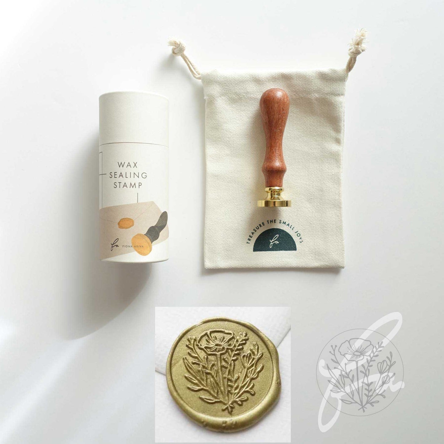 Wax Seal Stamp; Wild Flower