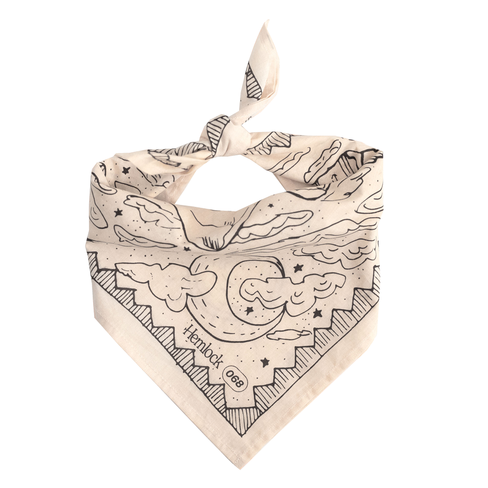 Bandana; 22" Desert By Hemlock Goods (100% Premium Cotton)