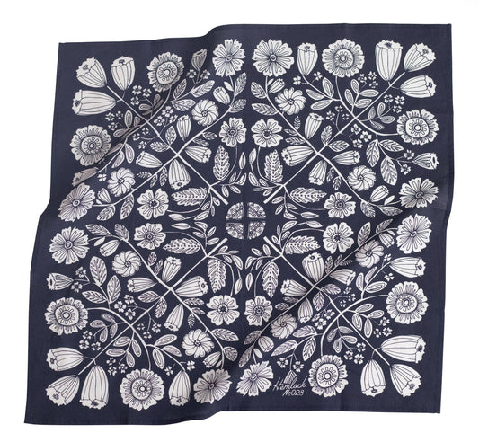 Bandana; 22" Fiona By Hemlock Goods (100% Premium Cotton)