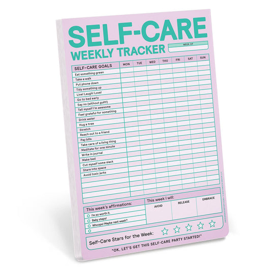 Notepad; Self-Care Weekly Tracker (Pastel Version)