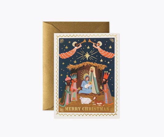 Rifle Paper Co. Christmas Card; Christmas Nativity