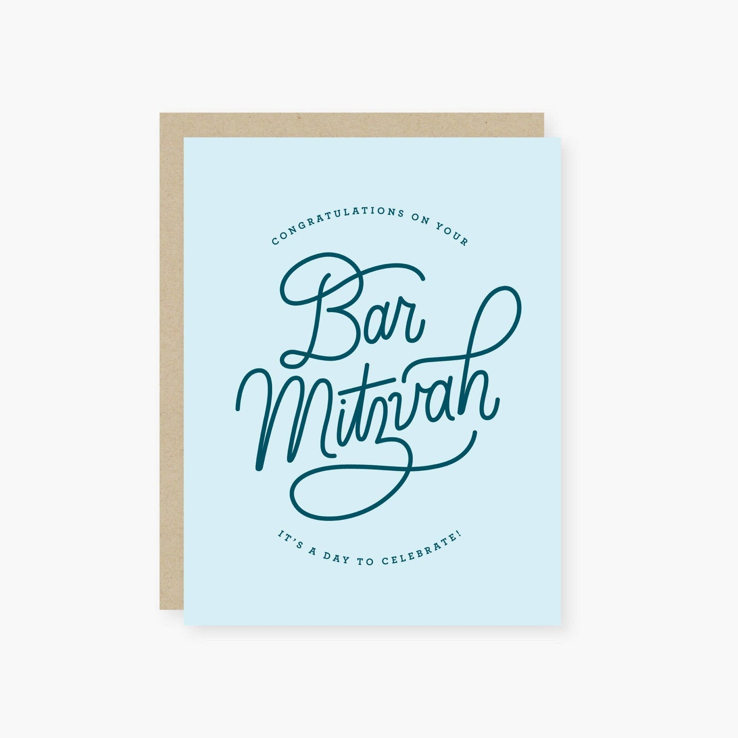 Congratulations on Your Bar Mitzvah Card (Blue) By 2021 Co.