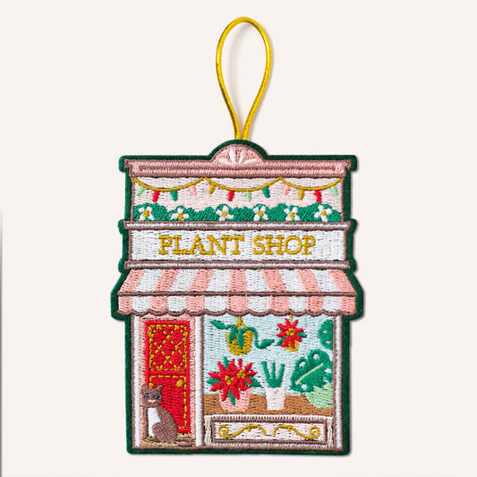 Embroidered Ornament; Plant Shop