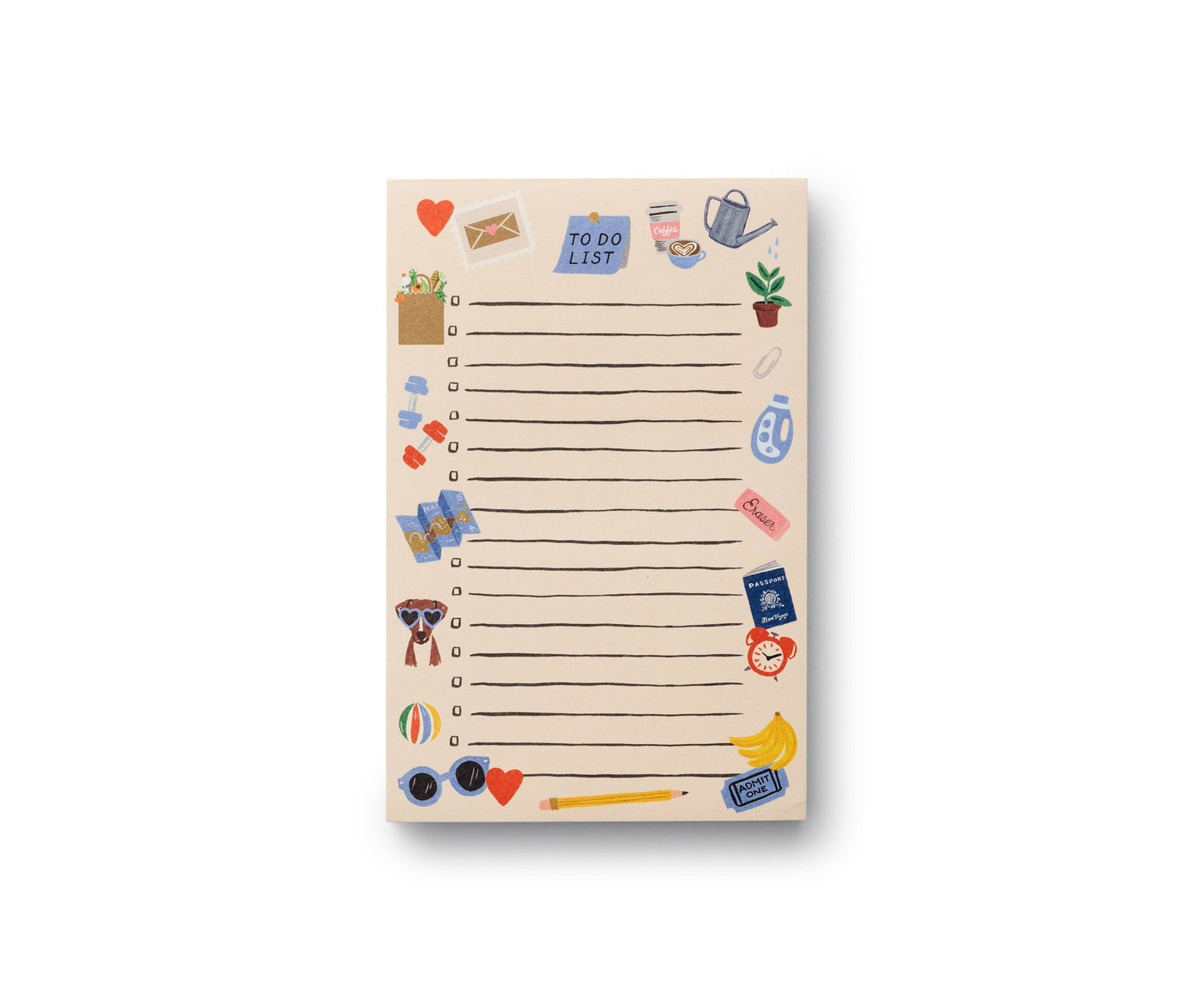 Rifle Paper Co. Notepad; To Do Checklist