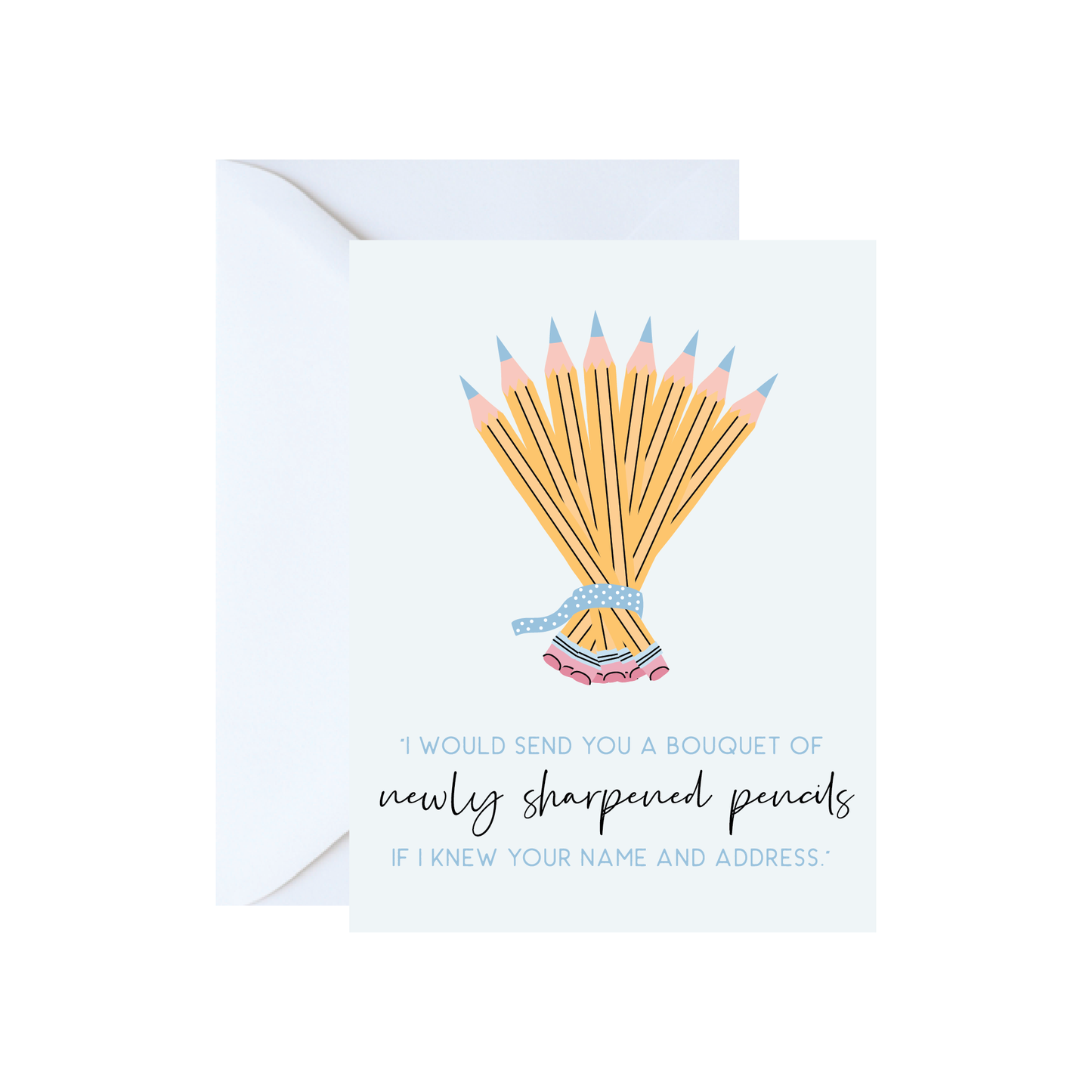 Greeting Card; Bouquet of Pencils