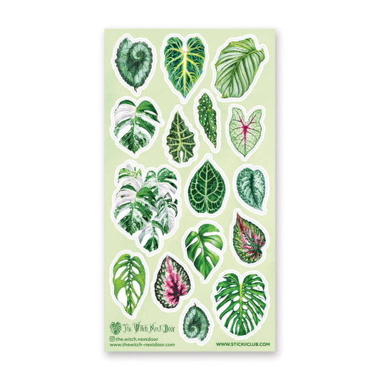 Stickii Sticker Sheet; Gorgeous Greens