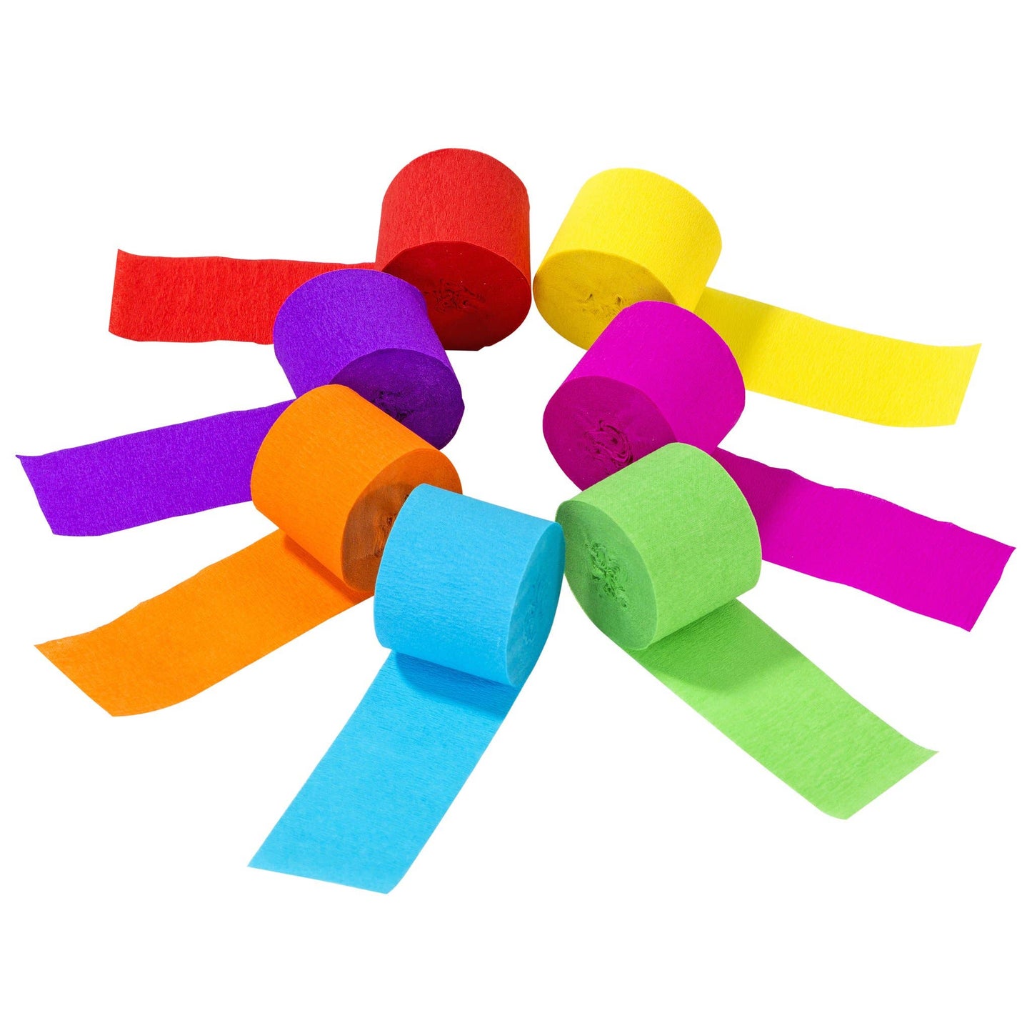 Rainbow Party Streamers (Pack of 7) By Talking Tables
