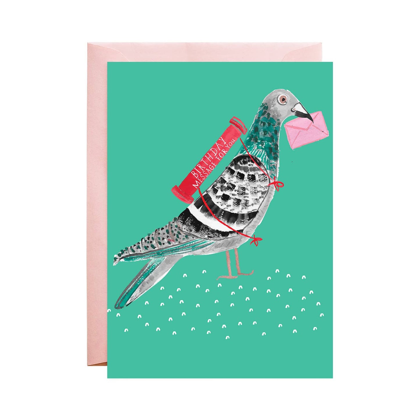 Birthday Card; Pigeon with a Balloon By Mr. Boddington's Studio