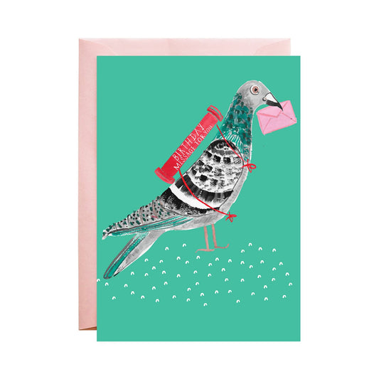 Birthday Card; Pigeon with a Balloon By Mr. Boddington's Studio