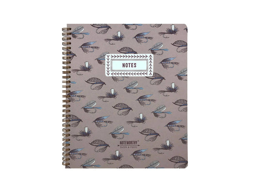 Spiral Notebook; Fishing Flies By Noteworthy Paper & Press (160 Pages)