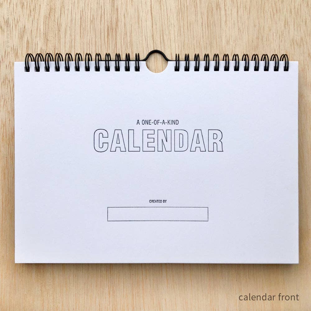 Draw-Your-Own Monthly Hanging Calendar