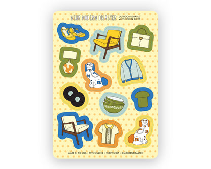 Sticker Sheet; Thrift Shop