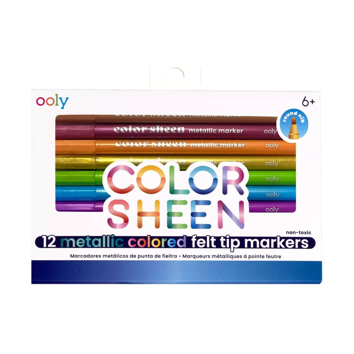 Ooly Metallic Markers; Color Sheen (Set of 12)