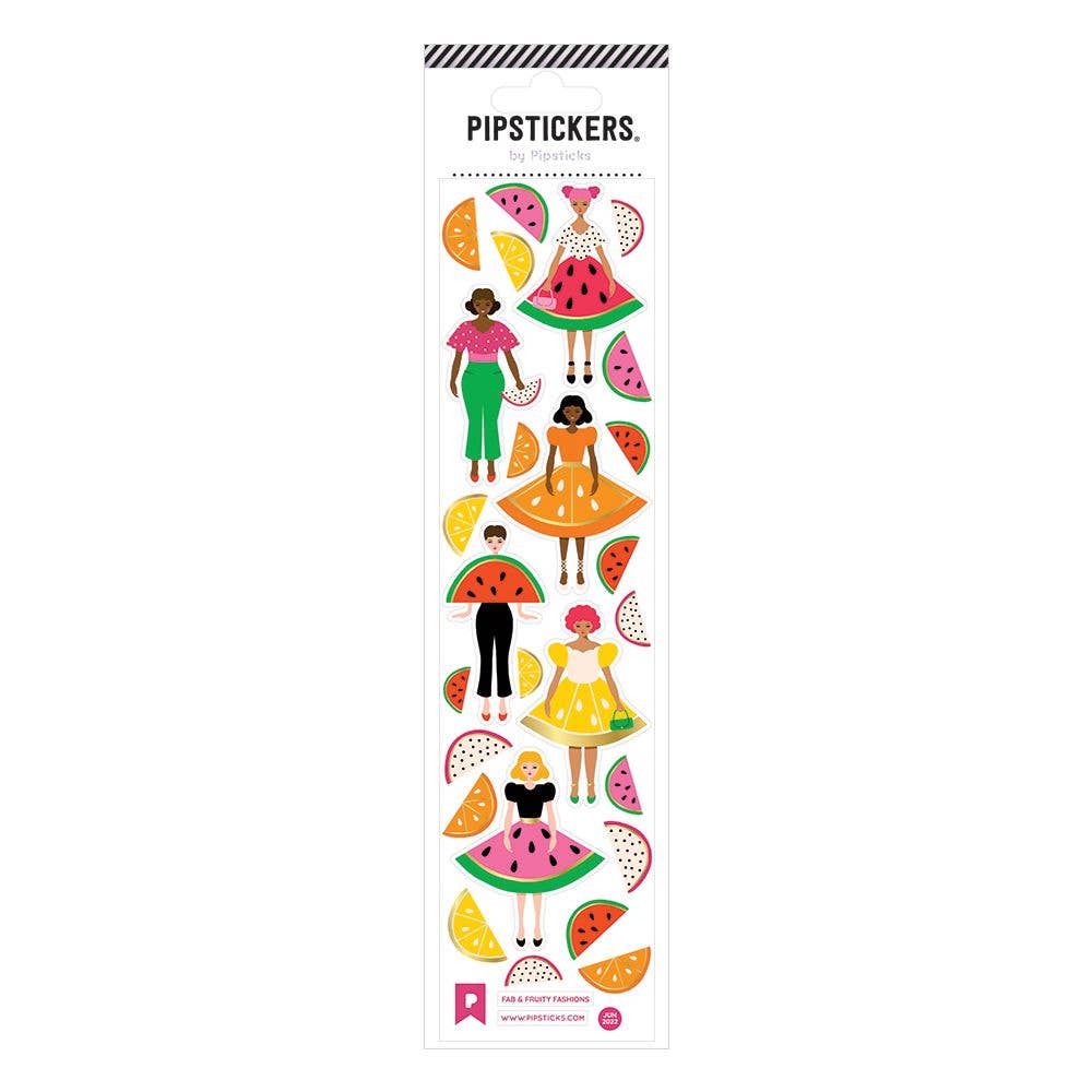 Pipsticks Sticker Sheet; Fab & Fruity Fashions