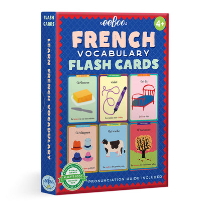 Eeboo French Flash Cards (56 Cards)