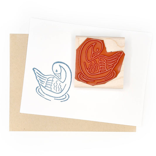 Rubber Stamp; Swan