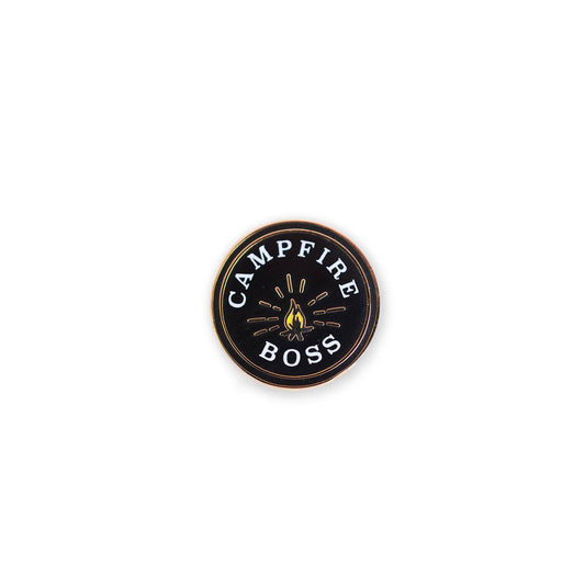 Enamel Pin; Campfire Boss By Antiquaria (Gold Plated)