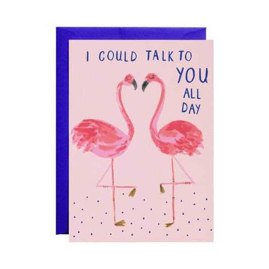 Love/Friendship Card; Flamingo Buddies By Mr. Boddington's Studio