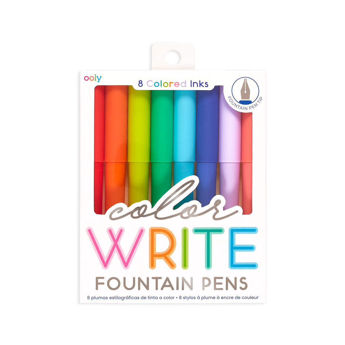 Ooly Fountain Pen Set; Color Write (8 Colors)