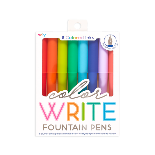 Ooly Fountain Pen Set; Color Write (8 Colors)