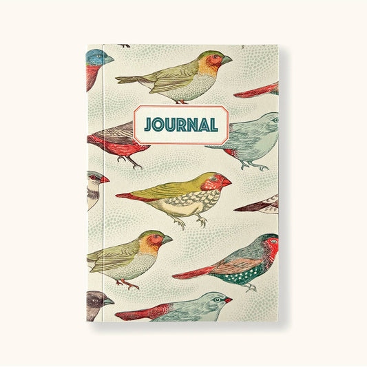 Journal; Birds (Vintage Style Recycled Papers)