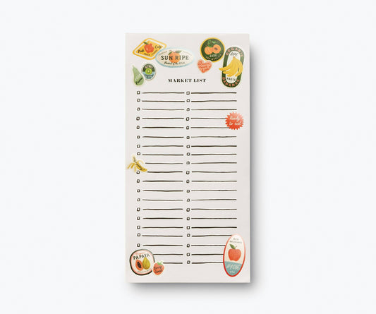 Rifle Paper Co. Market Notepad; Fruit Stickers