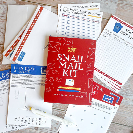 Pen Pal Kit; Snail Mail (Games & Letter Templates)