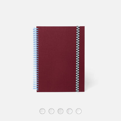 Canvas Spiral Notebook; Jeans (With Elastic Closure)