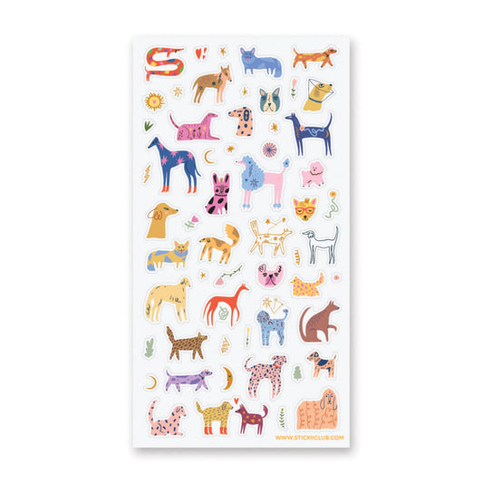 Stickii Sticker Sheet; All Dogs Big & Small