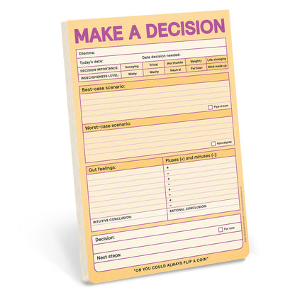 Notepad; Make a Decision (Pastel Version, 60 Sheets)