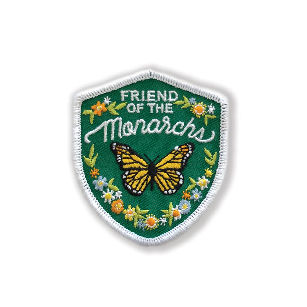 Embroidered Patch; Friend of the Monarch By Antiquaria (Iron On Patch)